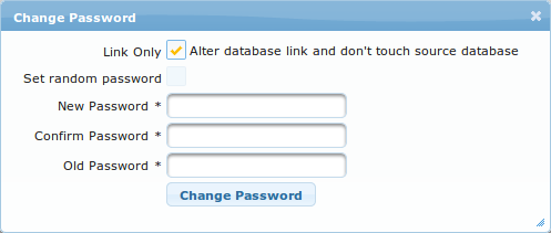 ch4 db links change password
